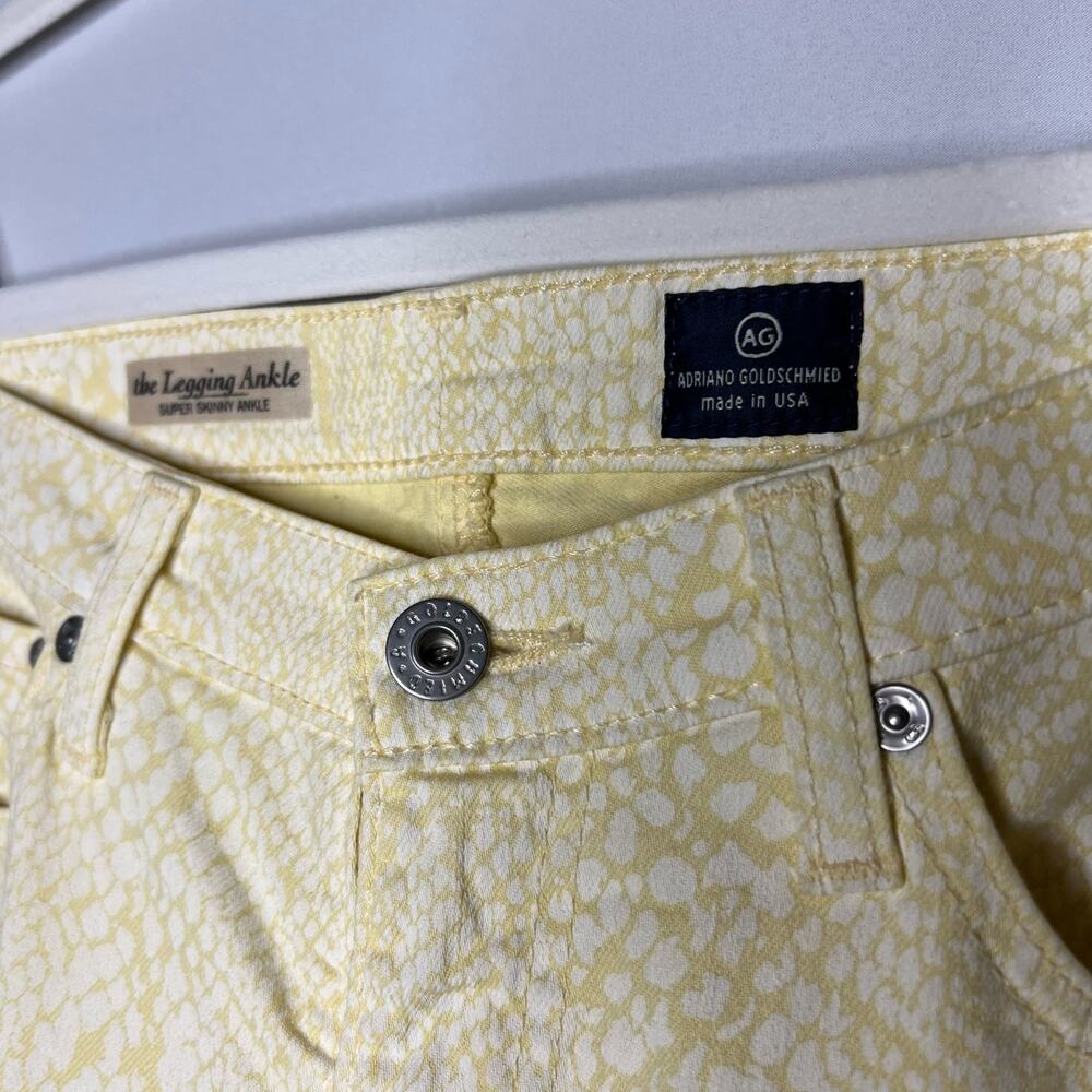 Adriano Goldschmied Yellow Python Print The Leggi… - image 4